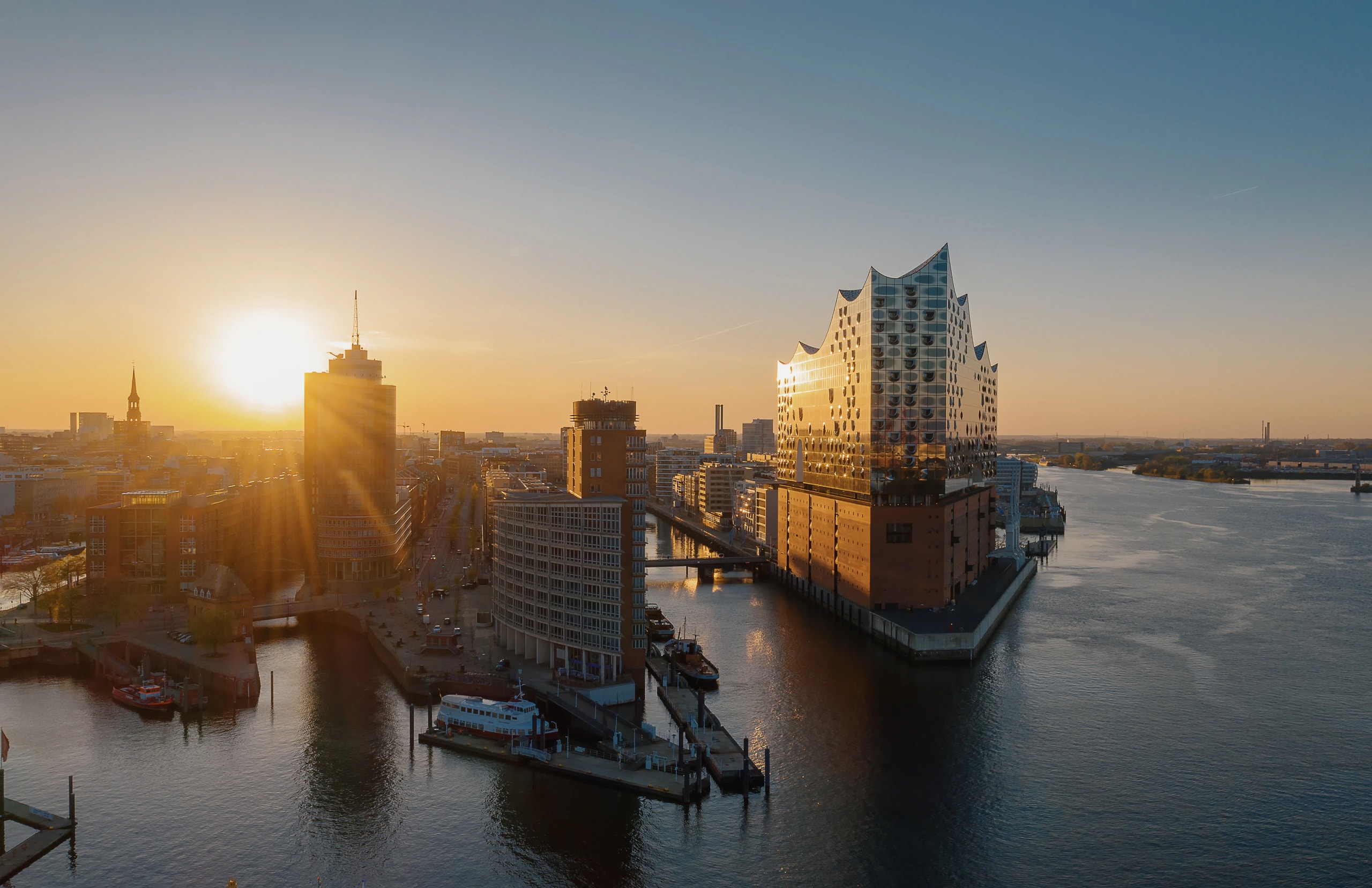 Elbphilharmonie Sonnenuntergang